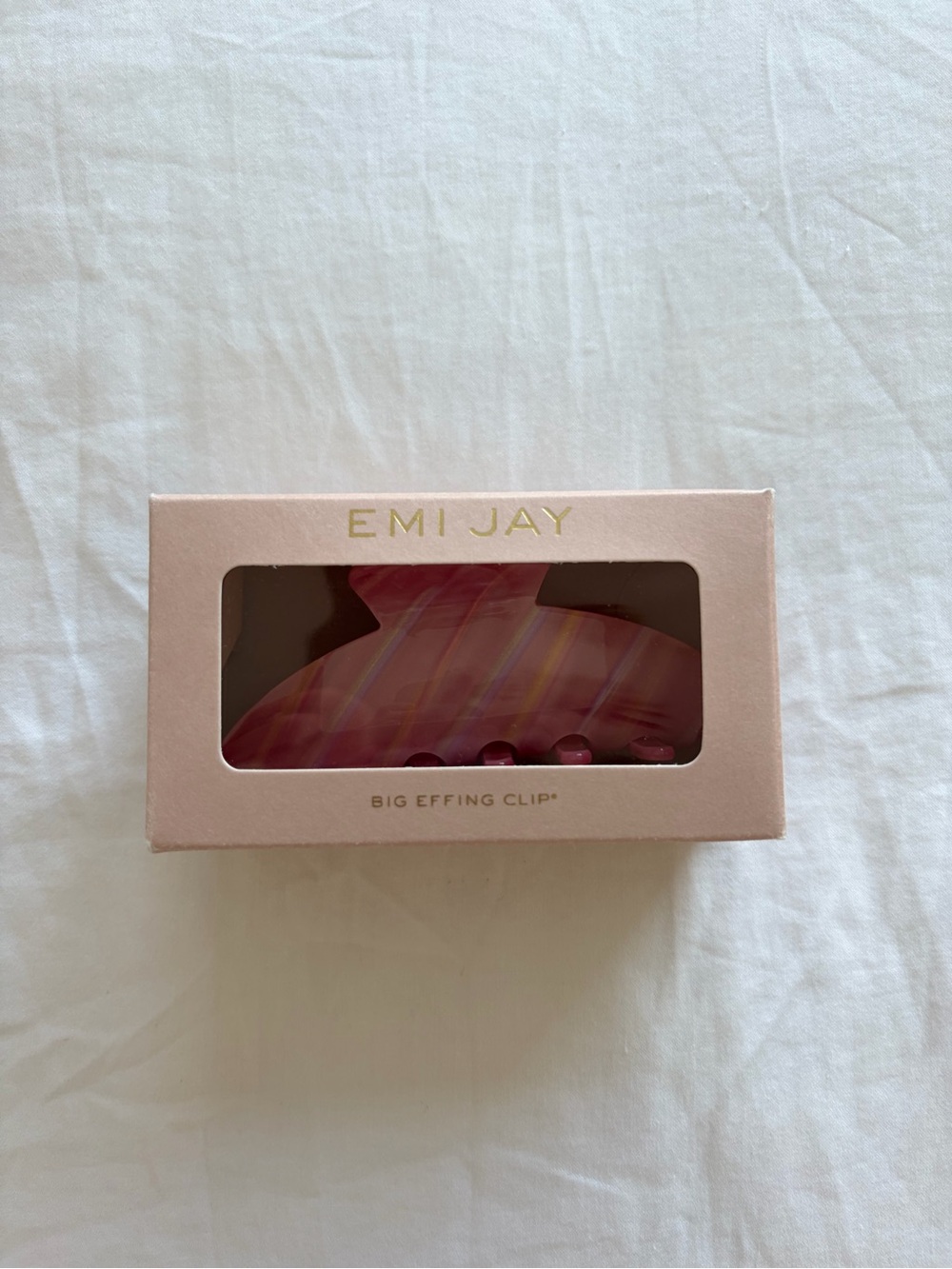 Emi Jay Big Effing Clip in Lychee Baby